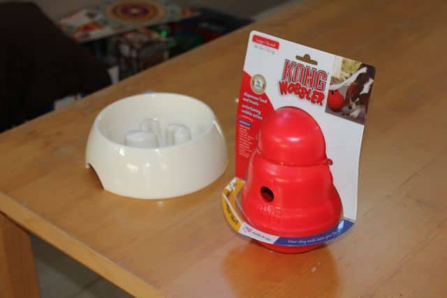 KONG Wobbler vs Dog Bowl